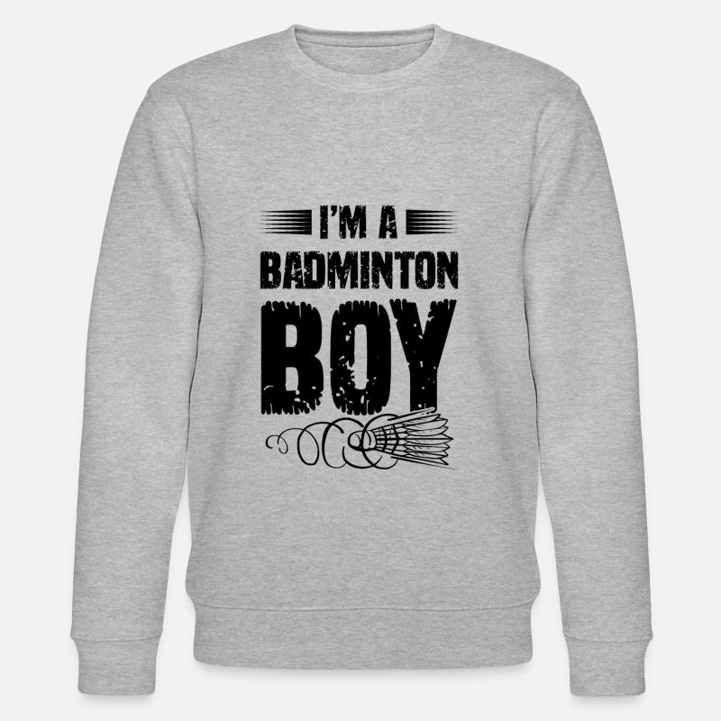 badminton junge - Stanley/Stella Unisex Bio-Sweatshirt CHANGER  - Grau meliert