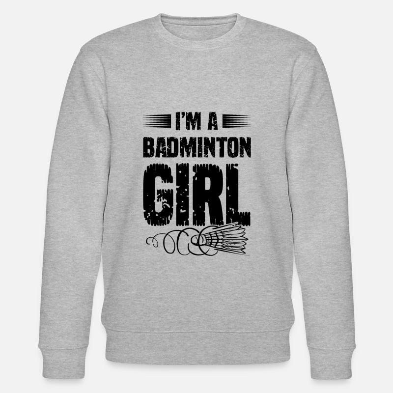 badminton mädchen - Stanley/Stella Unisex Bio-Sweatshirt CHANGER  - Grau meliert