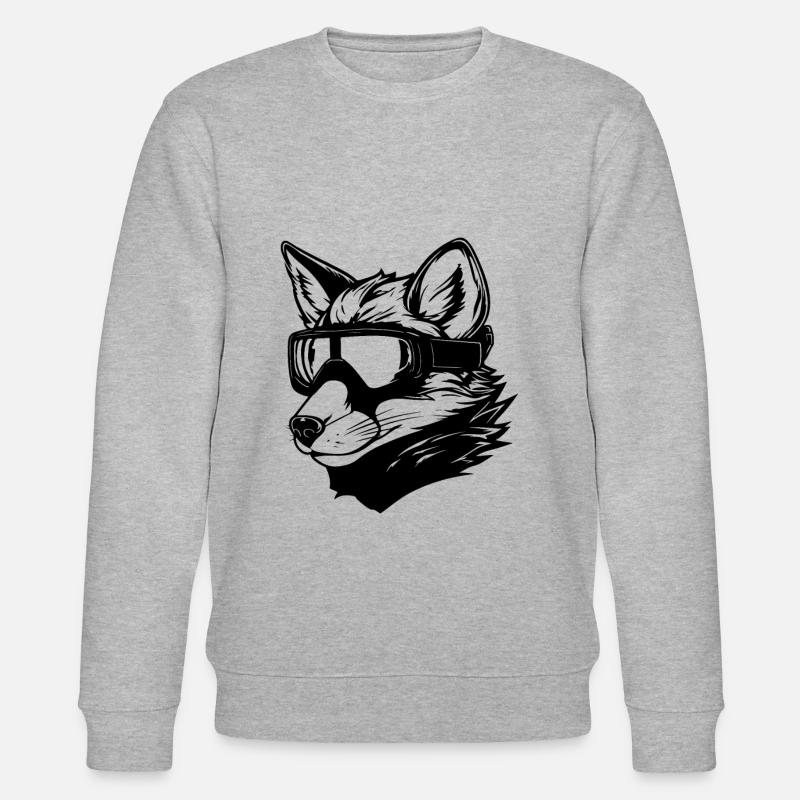 Fuchs Snowboard Ski Goggles - Stanley/Stella CHANGER Unisex Organic Sweatshirt - heather grey