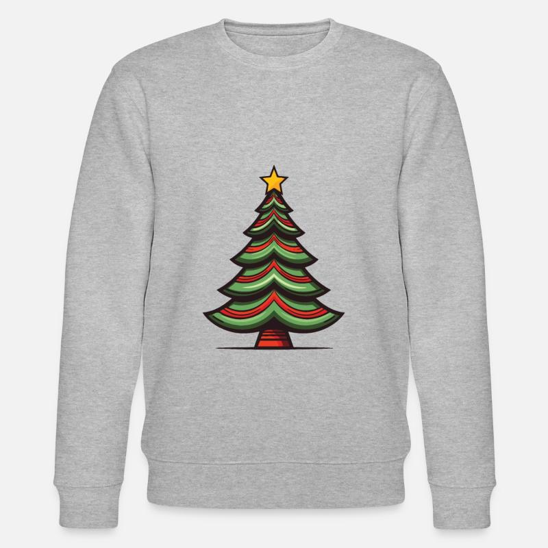 Christmas Tree Christmas - Stanley/Stella CHANGER Unisex Organic Sweatshirt - heather grey
