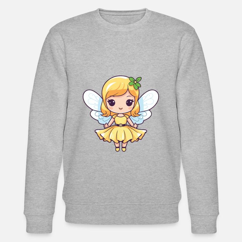 Fee Comic Niedlich - Stanley/Stella Unisex Bio-Sweatshirt CHANGER  - Grau meliert