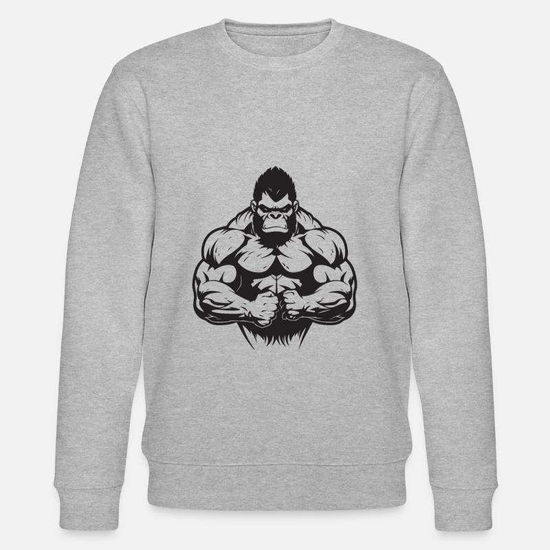 Gorille Muscles De Musculation - Sweat bio CHANGER Stanley/Stella Unisexe - gris chiné