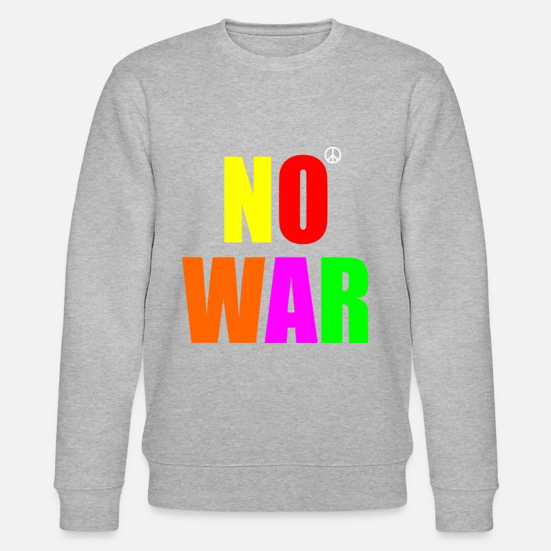 No war - Stanley/Stella Unisex Bio-Sweatshirt CHANGER  - Grau meliert