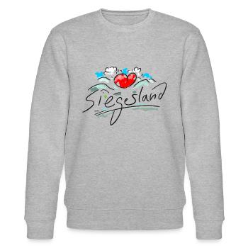 Siegerland - Stanley/Stella Unisex Bio-Sweatshirt CHANGER  - Grau meliert - Vorne - Nik (191cm) & Marisol (170cm)