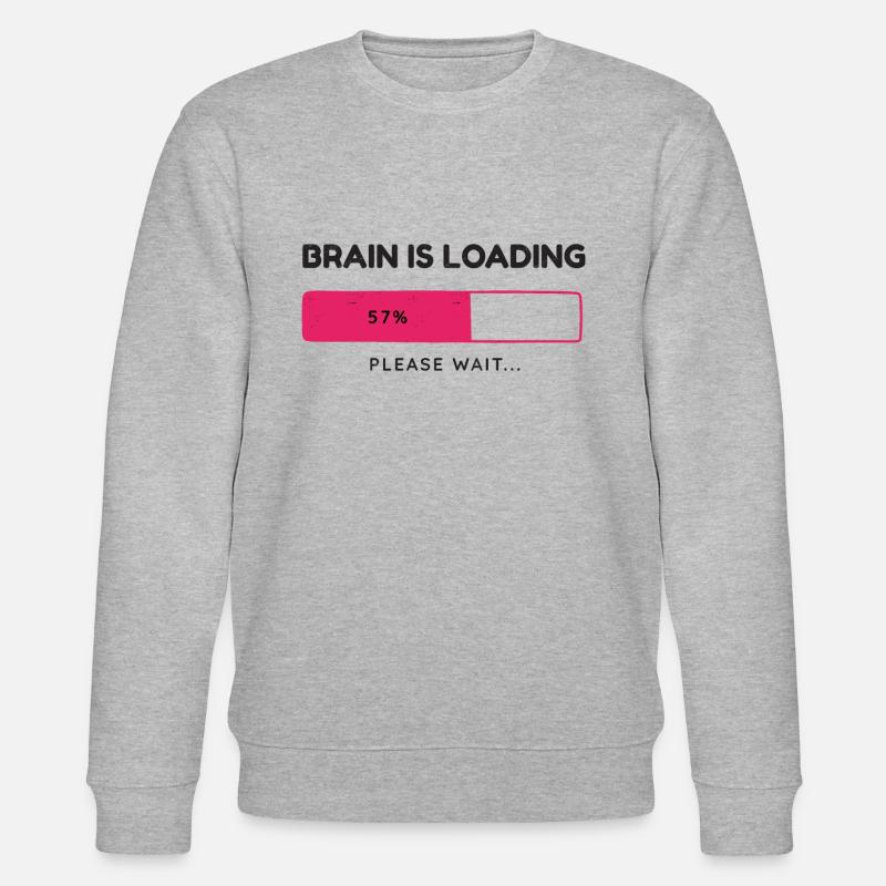 Brain is loading, please wait - Stanley/Stella CHANGER Unisex Organic Sweatshirt - heather grey