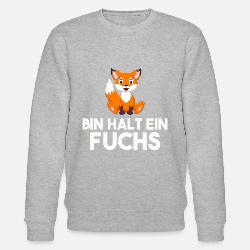 Bin Halt Ein Fuchs - Stanley/Stella Unisex Bio-Sweatshirt CHANGER  - Grau meliert