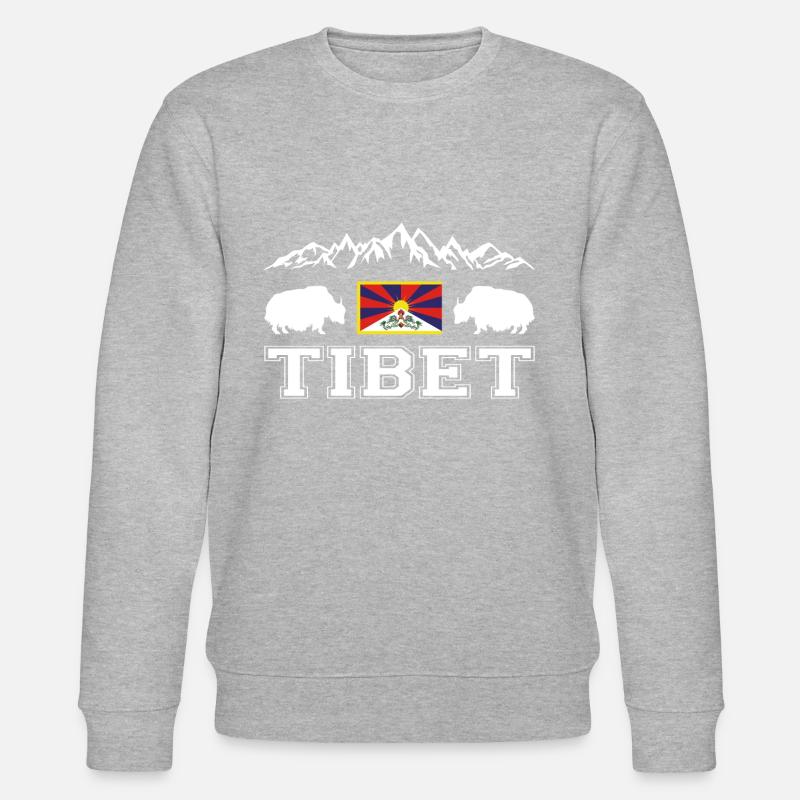 Tibet - Stanley/Stella Unisex Bio-Sweatshirt CHANGER  - Grau meliert