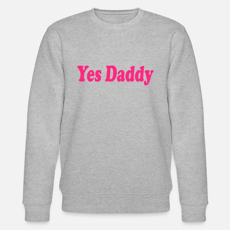 Yes daddy - Stanley/Stella Unisex Bio-Sweatshirt CHANGER  - Grau meliert