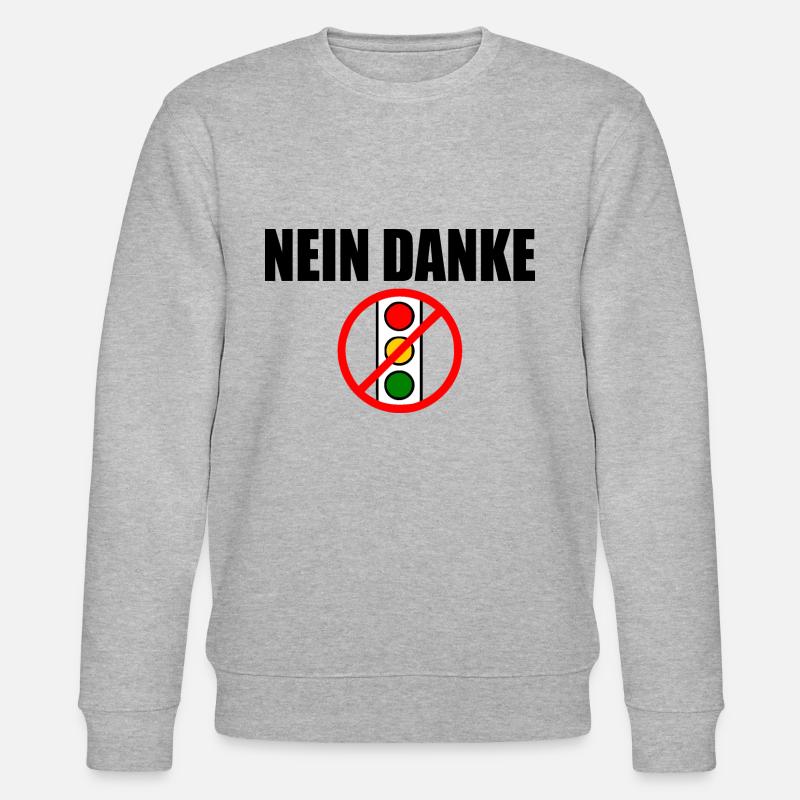 Ampel nein dank - Stanley/Stella Unisex Bio-Sweatshirt CHANGER  - Grau meliert