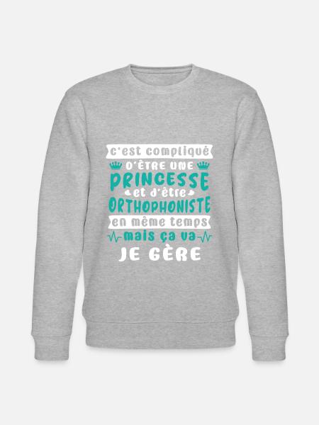 orthophonistes - Sweat bio CHANGER Stanley/Stella Unisexe - gris chiné