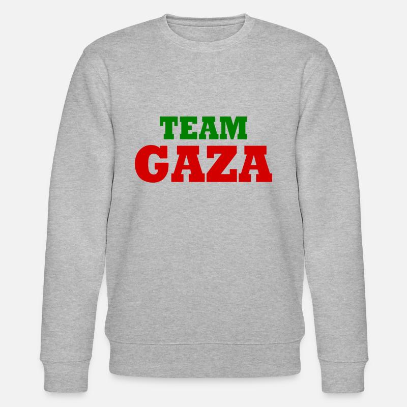 Team gaza - Stanley/Stella Unisex Bio-Sweatshirt CHANGER  - Grau meliert