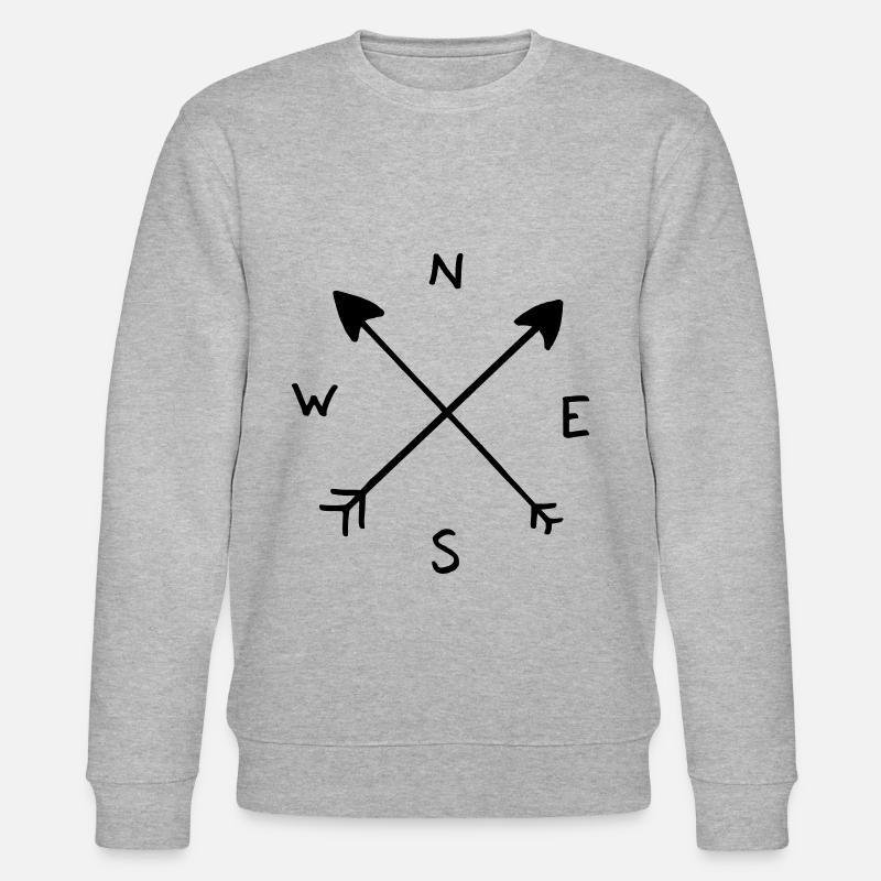 aiguille du compas - Sweat bio CHANGER Stanley/Stella Unisexe - gris chiné