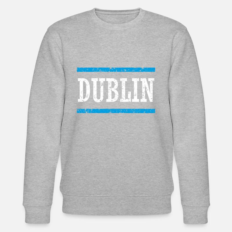 Lettrage Dublin - Sweat bio CHANGER Stanley/Stella Unisexe - gris chiné