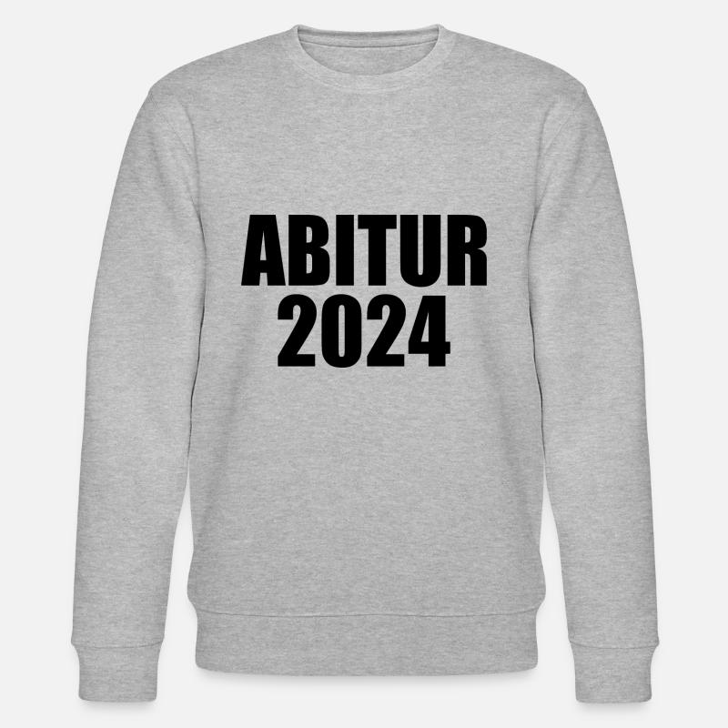 Abitur 2024 - Stanley/Stella Unisex Bio-Sweatshirt CHANGER  - Grau meliert