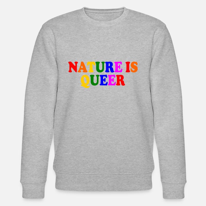 Nature is queer - Sweat bio CHANGER Stanley/Stella Unisexe - gris chiné