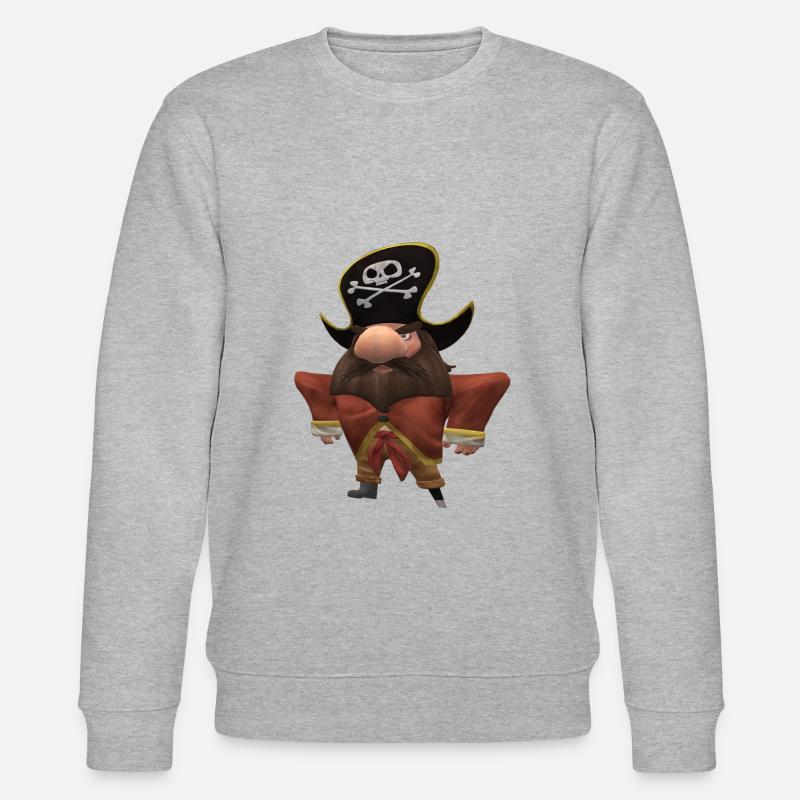 Pirate Design - Stanley/Stella CHANGER Unisex Organic Sweatshirt - heather grey