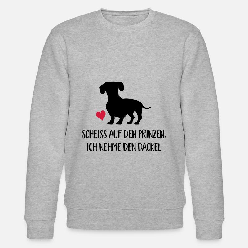 dackel - Stanley/Stella Unisex Bio-Sweatshirt CHANGER - Grau meliert