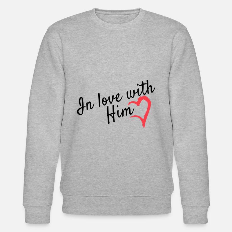 Liebe Partnerlook - Stanley/Stella Unisex Bio-Sweatshirt CHANGER  - Grau meliert