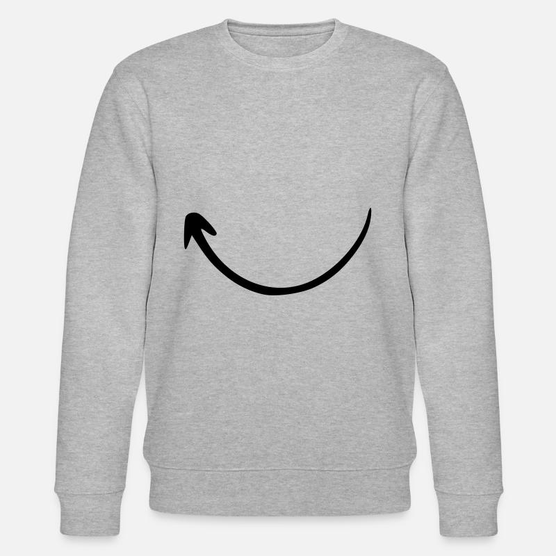 Flèche dessin croquis noir - Sweat bio CHANGER Stanley/Stella Unisexe - gris chiné