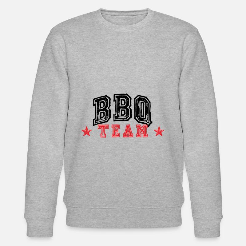 Bbq Team - Stanley/Stella Unisex Bio-Sweatshirt CHANGER  - Grau meliert