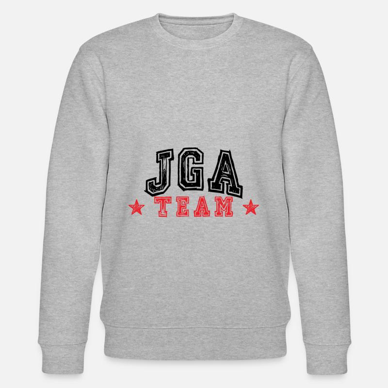 Jga Junggesellenabschied Team - Stanley/Stella Unisex Bio-Sweatshirt CHANGER  - Grau meliert