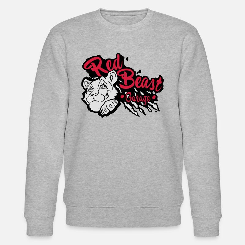 Red Beast Garage - Stanley/Stella Unisex Bio-Sweatshirt CHANGER  - Grau meliert