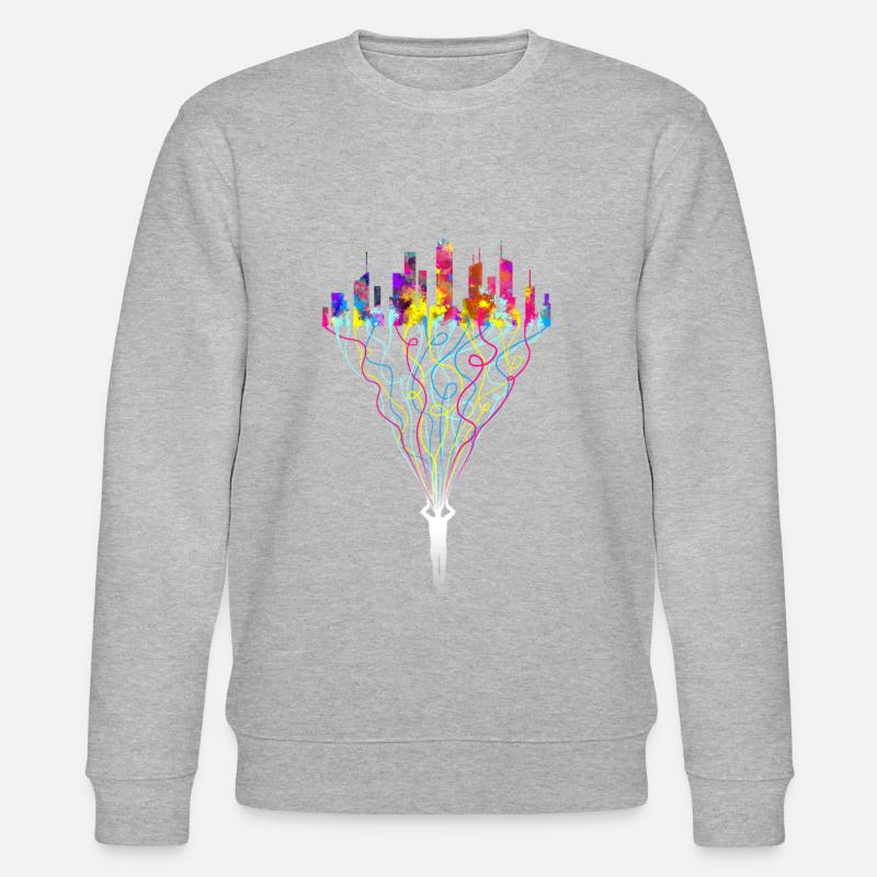 Concentration - Anxiété - Sweat bio CHANGER Stanley/Stella Unisexe - gris chiné