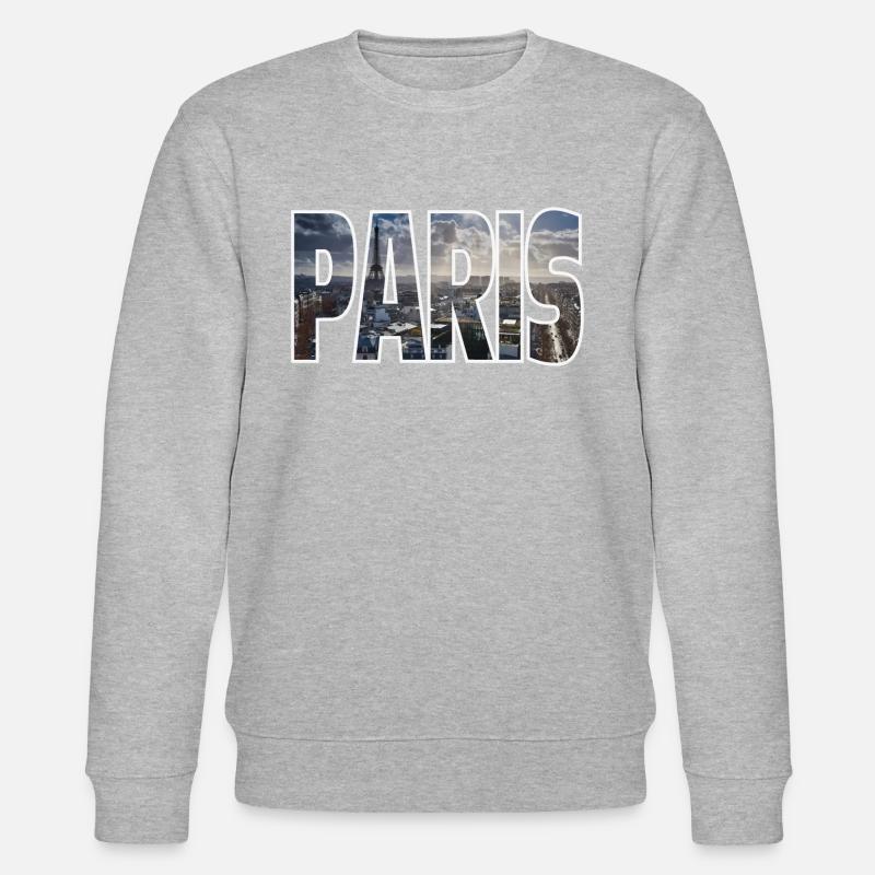 Paris - Stanley/Stella Unisex Bio-Sweatshirt CHANGER  - Grau meliert