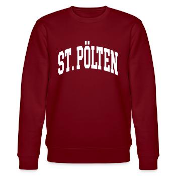 St. Pölten - Stanley/Stella Unisex Bio-Sweatshirt CHANGER  - Burgunderrot - Vorne - Nik (191cm) & Marisol (170cm)