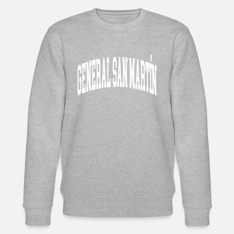 Général San Martin - Sweat bio CHANGER Stanley/Stella Unisexe - gris chiné