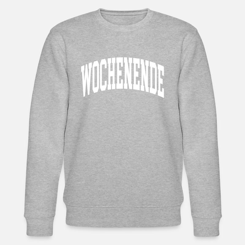 Wochenende - Stanley/Stella Unisex Bio-Sweatshirt CHANGER  - Grau meliert