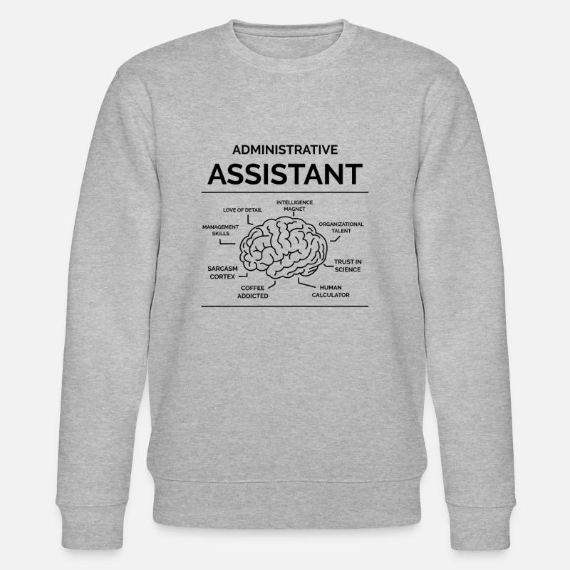 Adjointe administrative - Sweat bio CHANGER Stanley/Stella Unisexe - gris chiné
