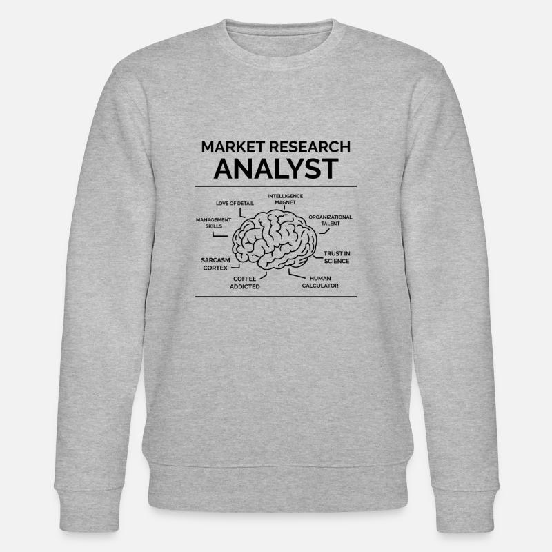 Analyste d’études de marché - Sweat bio CHANGER Stanley/Stella Unisexe - gris chiné