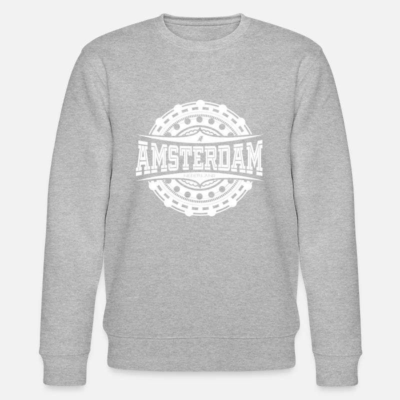 Amsterdam Weiß - Stanley/Stella Unisex Bio-Sweatshirt CHANGER  - Grau meliert