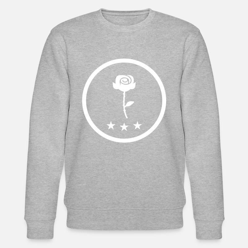 Rose Symbol - Stanley/Stella Unisex Bio-Sweatshirt CHANGER  - Grau meliert