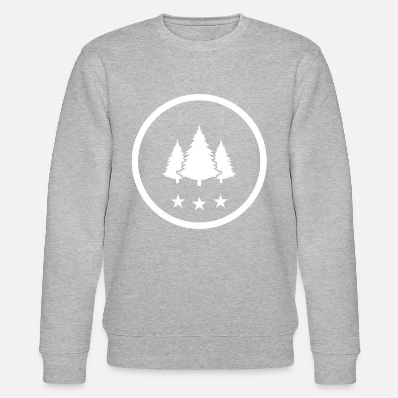 Tree Forest Fir - Stanley/Stella CHANGER Unisex Organic Sweatshirt - heather grey