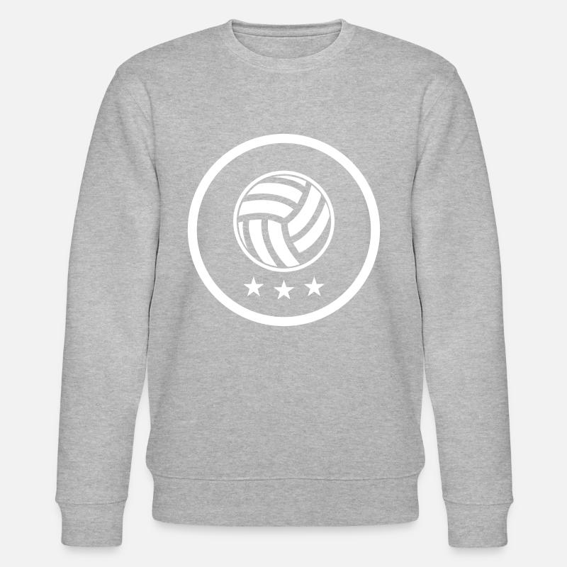 Volleyball Symbol - Stanley/Stella Unisex Bio-Sweatshirt CHANGER  - Grau meliert