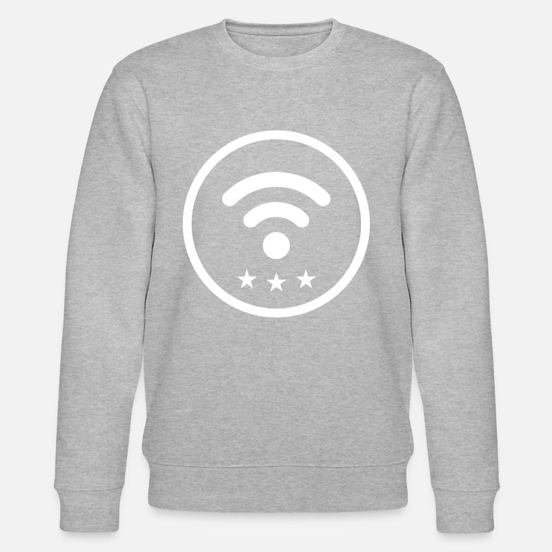 Wlan Internet - Stanley/Stella Unisex Bio-Sweatshirt CHANGER  - Grau meliert