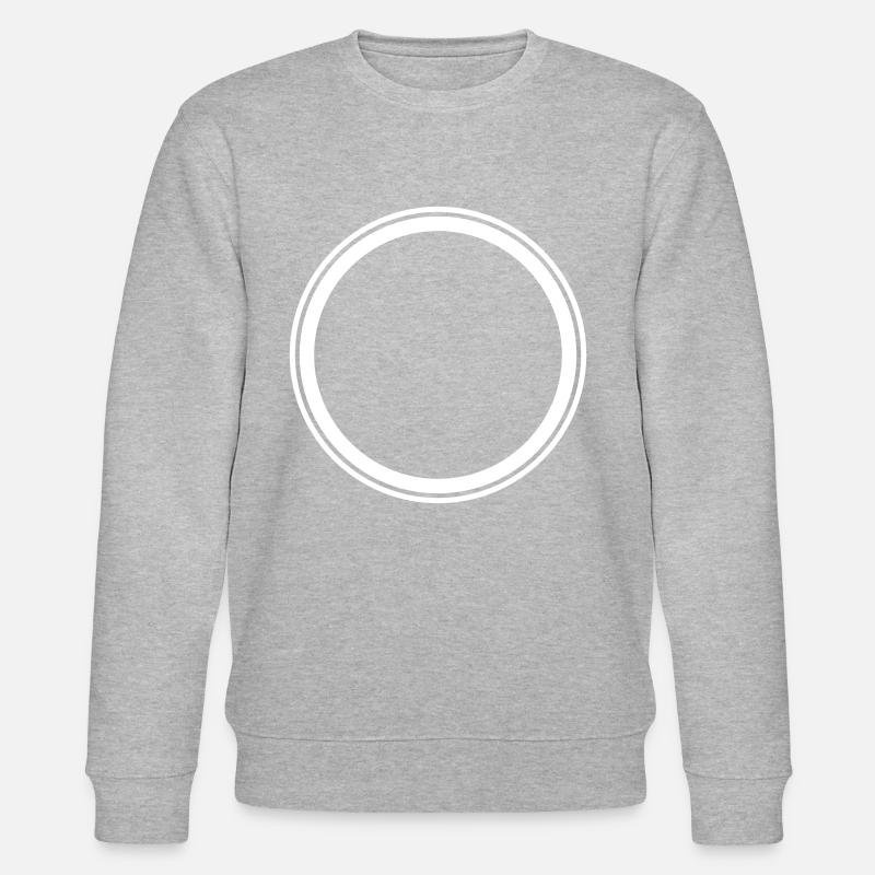 Circle empty symbol placeholder - Stanley/Stella CHANGER Unisex Organic Sweatshirt - heather grey