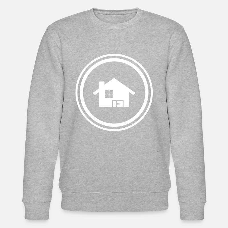 Haus Symbol Home - Stanley/Stella Unisex Bio-Sweatshirt CHANGER  - Grau meliert