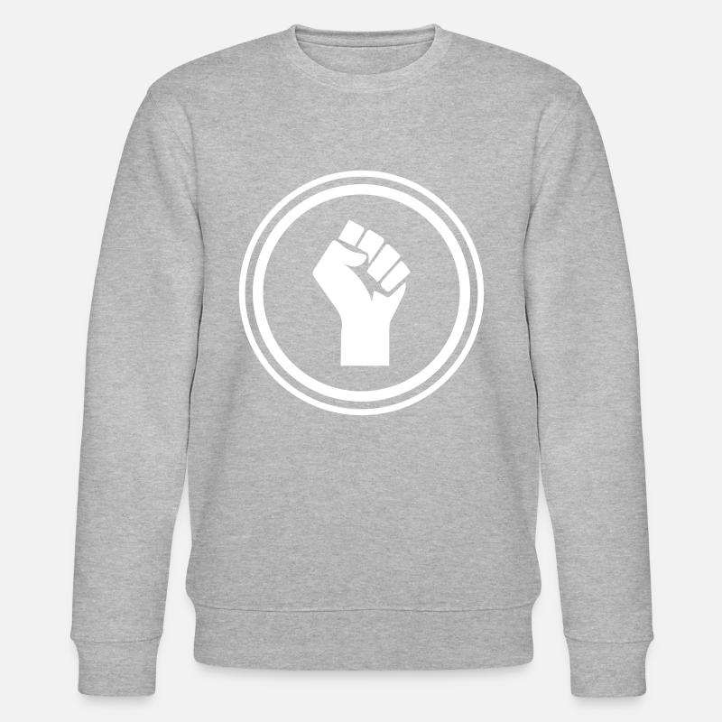 Hand Faust - Stanley/Stella Unisex Bio-Sweatshirt CHANGER  - Grau meliert