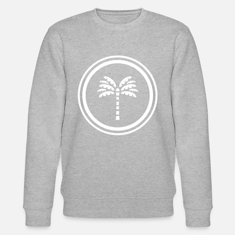 Palm tree symbol - Stanley/Stella CHANGER Unisex Organic Sweatshirt - heather grey