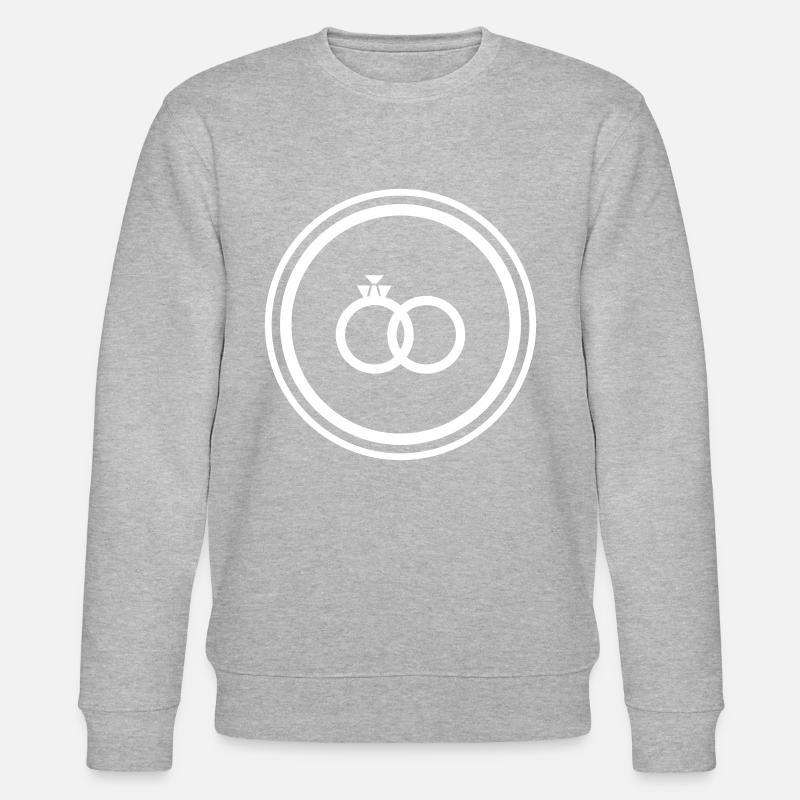 Wedding Rings Ring Wedding - Stanley/Stella CHANGER Unisex Organic Sweatshirt - heather grey