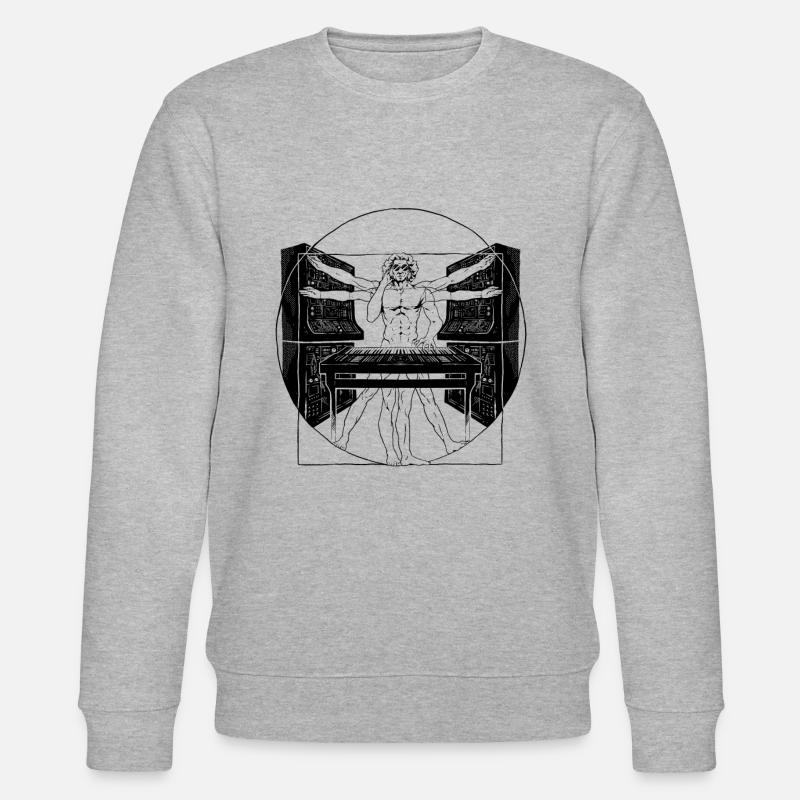 Synthétiseur Synth Techno Musique Cool - Sweat bio CHANGER Stanley/Stella Unisexe - gris chiné