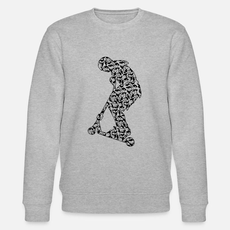 Scooter Boy - Stanley/Stella Unisex Bio-Sweatshirt CHANGER  - Grau meliert