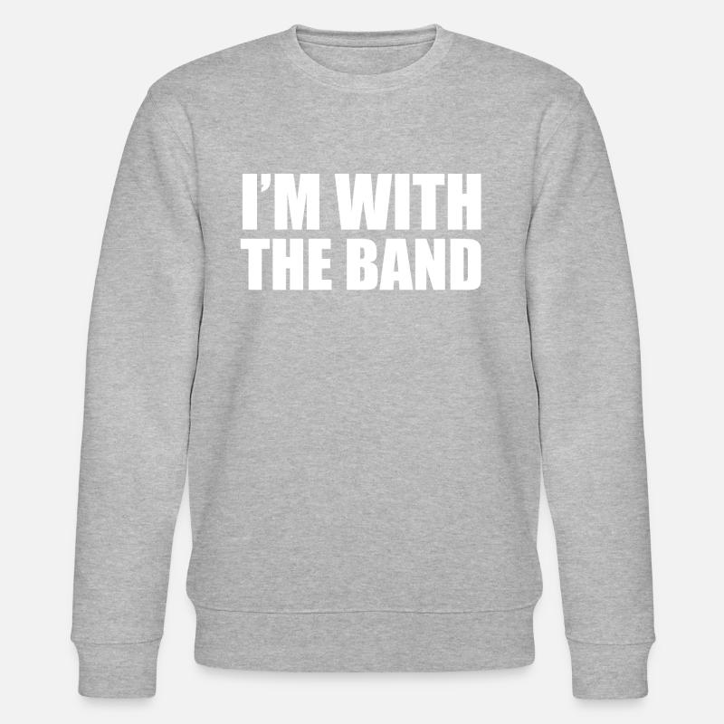 Ich bin bei der Band - Stanley/Stella Unisex Bio-Sweatshirt CHANGER  - Grau meliert