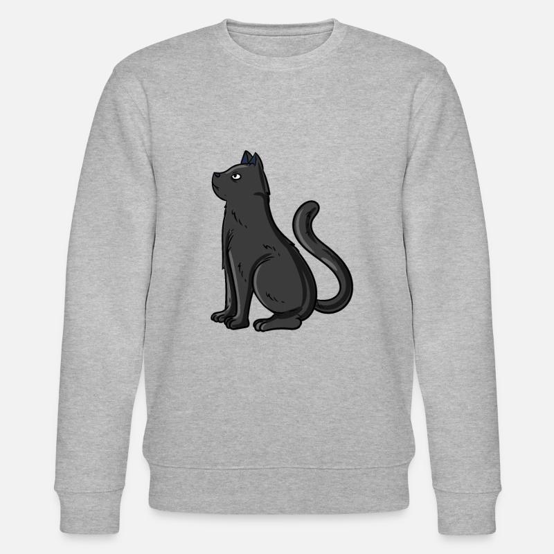 Chat noir - Sweat bio CHANGER Stanley/Stella Unisexe - gris chiné