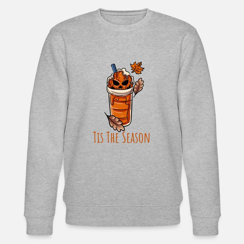 Halloween Coffee Mug - Stanley/Stella CHANGER Unisex Organic Sweatshirt - heather grey