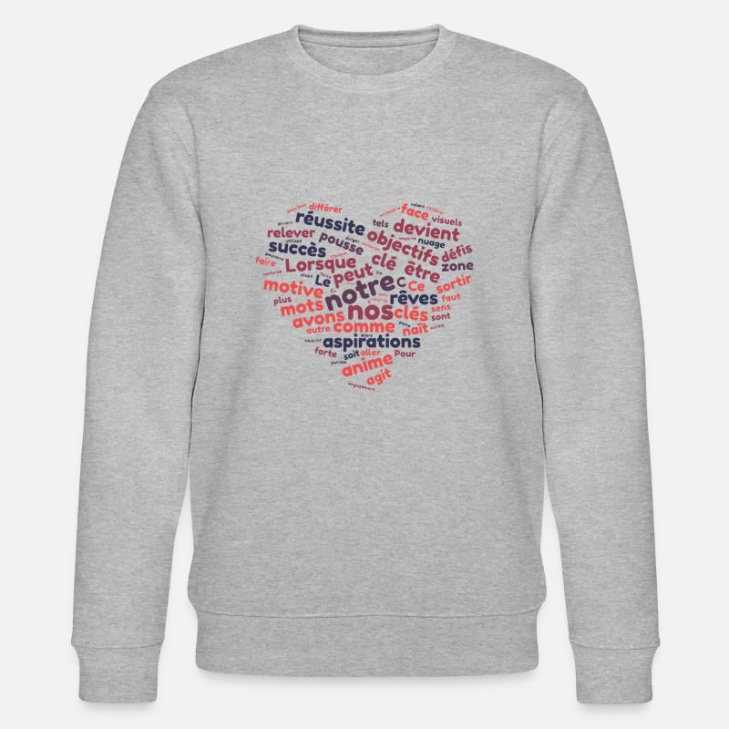 Motivation der Wortwolke - Stanley/Stella Unisex Bio-Sweatshirt CHANGER  - Grau meliert