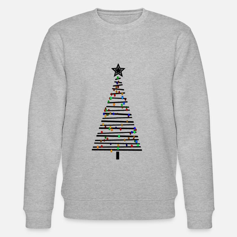 christmas tree - Stanley/Stella Unisex Bio-Sweatshirt CHANGER  - Grau meliert